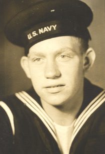 Vintage portrait of U.S. Navy sailor
