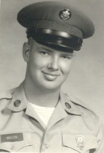 Smiling young man in military uniform portrait