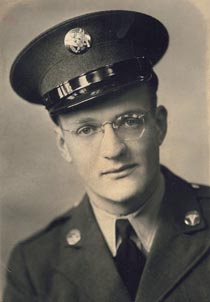 Vintage portrait of man in Army uniform